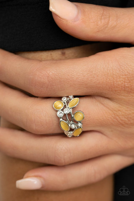 Leafy Luster - Yellow - Paparazzi Ring Image