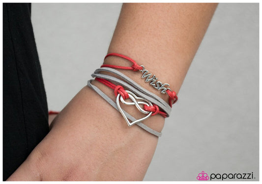 Paparazzi Bracelet ~ I Wish I May... - Red