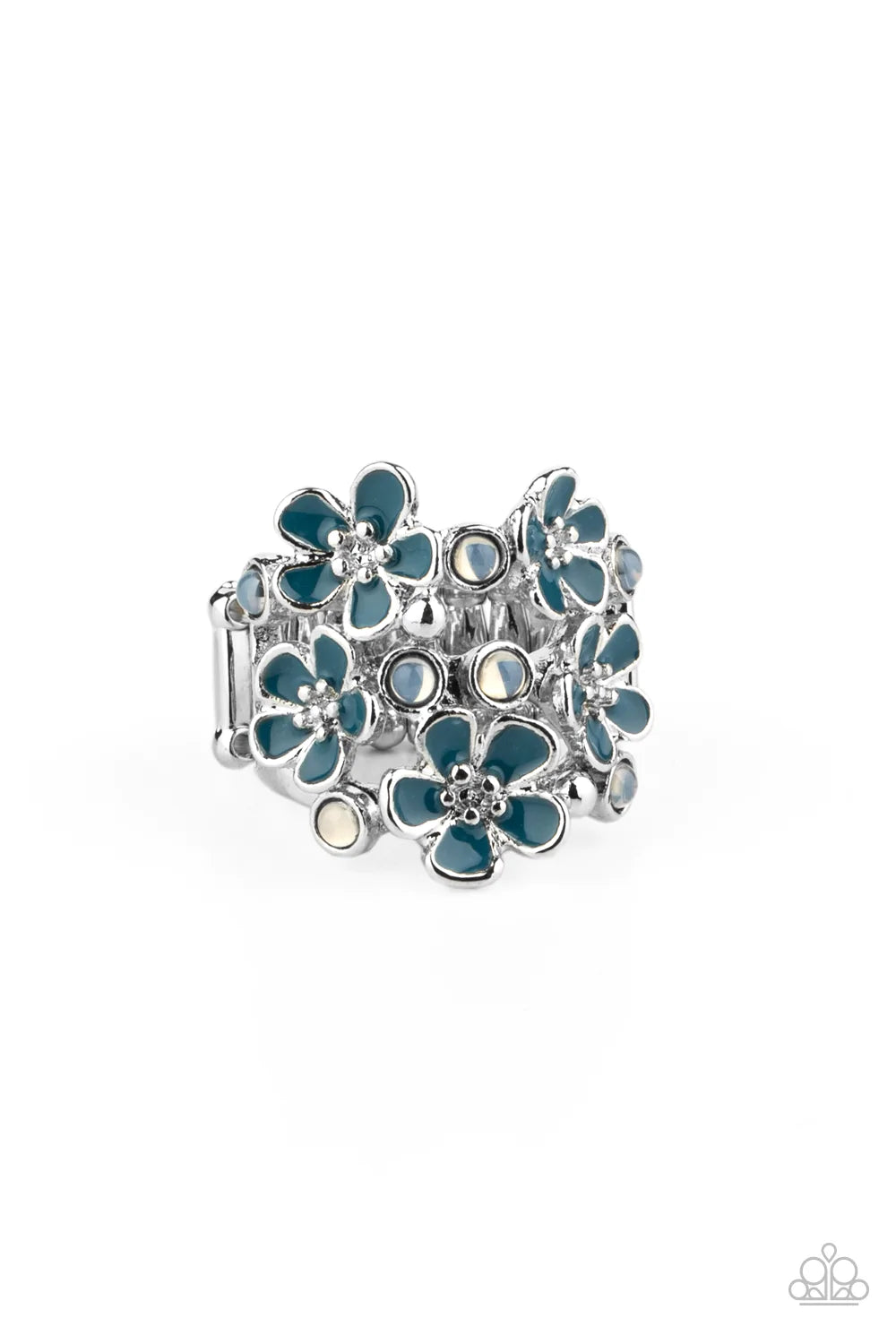 Paparazzi Ring ~ Blooming Banquet - Blue