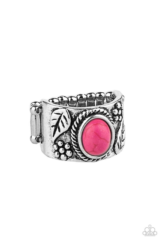 Free-Spirited Fields - Pink - Paparazzi Ring Image