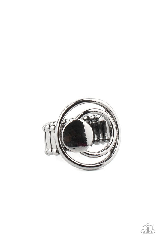 Edgy Eclipse - Black - Paparazzi Ring Image