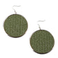 Wonderfully Woven - Green - Paparazzi Earring Image