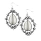 Icy Eden - White - Paparazzi Earring Image