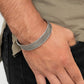 Risk-Taking Texture - Silver - Paparazzi Bracelet Image