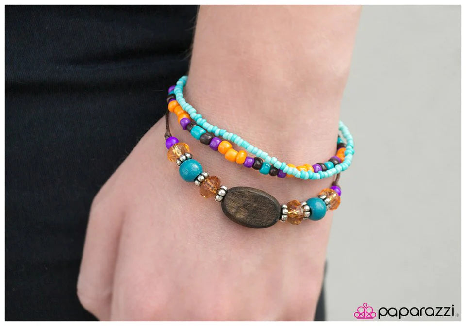 Pulsera Paparazzi ~ Cliff Dweller - Multicolor