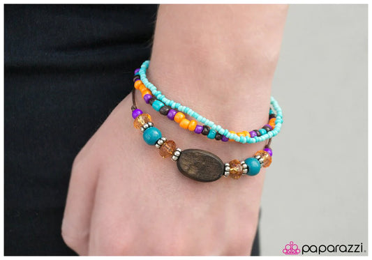 Paparazzi Bracelet ~ Cliff Dweller - Multi