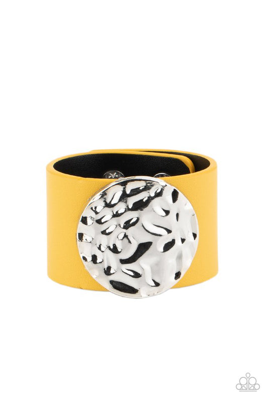 The Future Looks Bright - Yellow - Paparazzi Bracelet Image