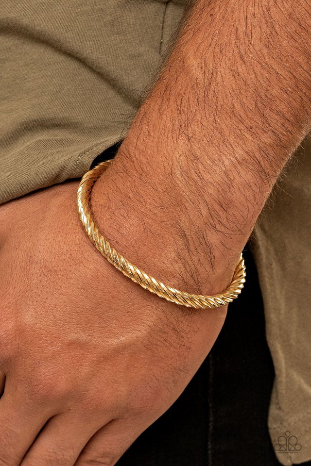 Mach Speed - Gold - Paparazzi Bracelet Image