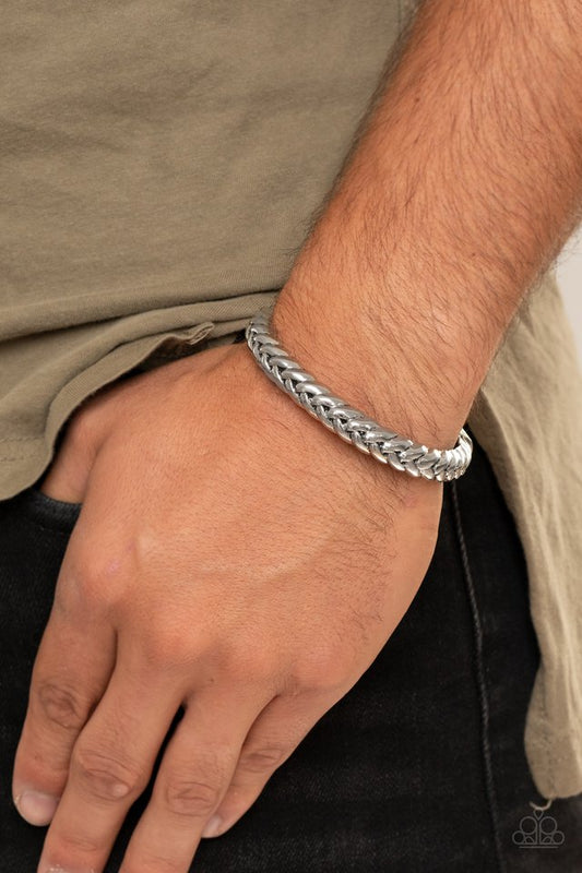 Tough as Nails - Silver - Paparazzi Bracelet Image