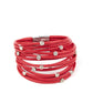 Fearlessly Layered - Red - Paparazzi Bracelet Image