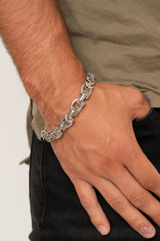 Advisory Warning - Silver - Paparazzi Bracelet Image