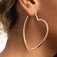 Heartbreaker Hustle - Gold - Paparazzi Earring Image