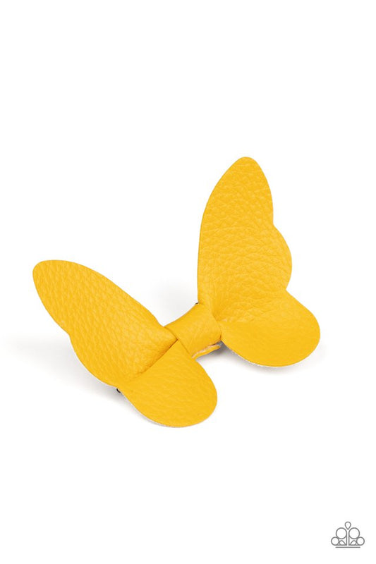 Butterfly Oasis - Yellow - Paparazzi Hair Accessories Image