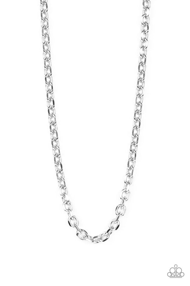 Steel Trap - Silver - Paparazzi Necklace Image