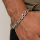 Titanium Titan - Silver - Paparazzi Bracelet Image