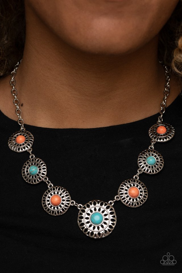 Sahara Solar Power - Multi - Paparazzi Necklace Image