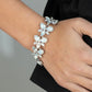 Ice Garden - White - Paparazzi Bracelet Image