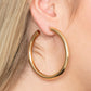 Curve Ball - Gold - Paparazzi Earring Image