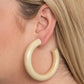 I WOOD Walk 500 Miles - White - Paparazzi Earring Image