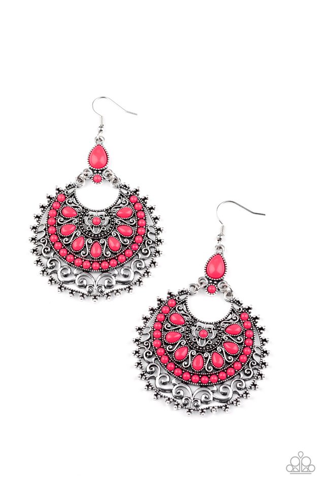 Laguna Leisure - Pink - Paparazzi Earring Image