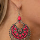 Laguna Leisure - Pink - Paparazzi Earring Image