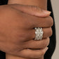 Diva Diadem - White - Paparazzi Ring Image