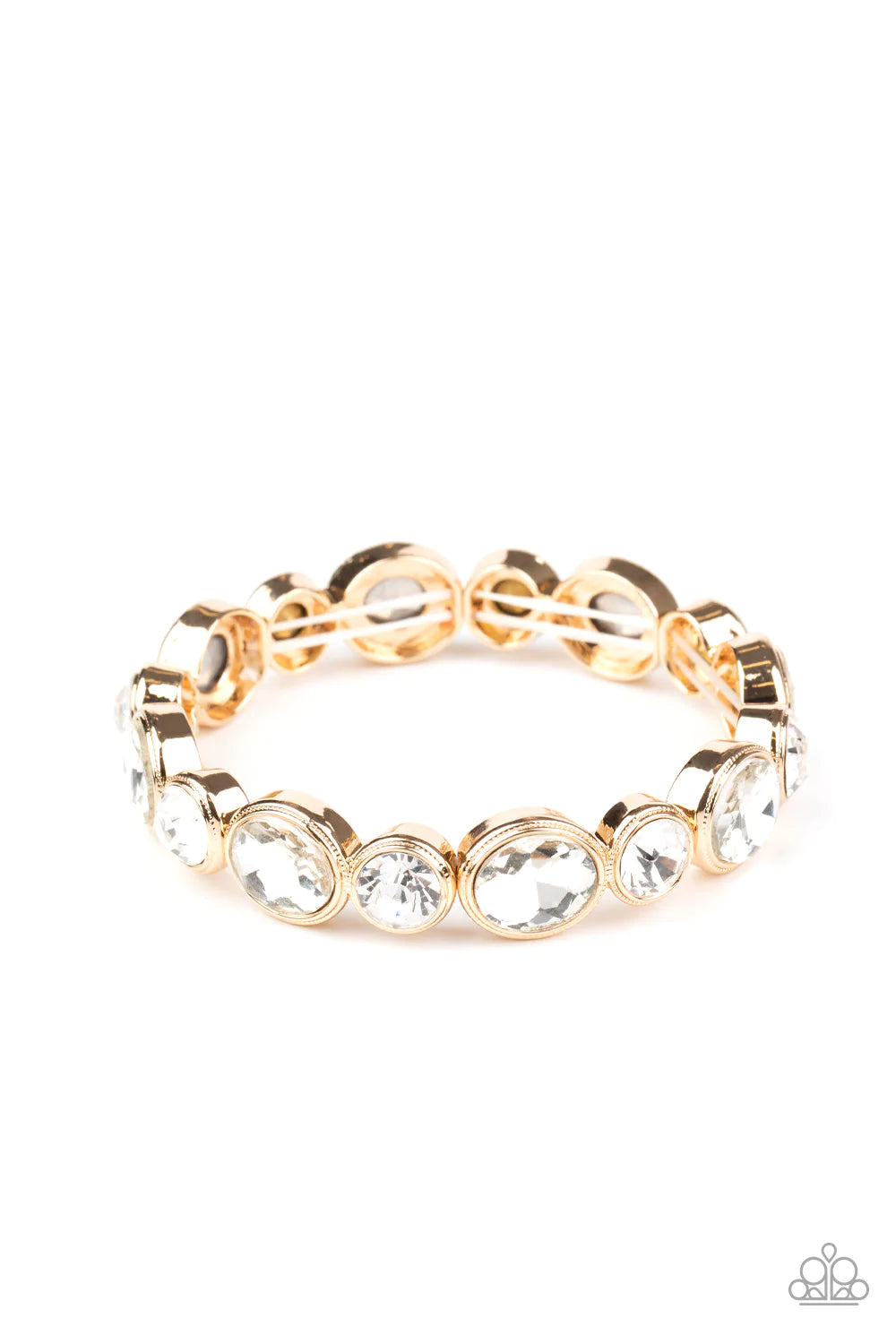 Pulsera Paparazzi ~ Sigue brillando con fuerza - Oro