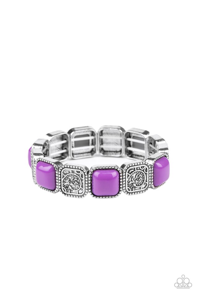 Trendy Tease - Purple - Paparazzi Bracelet Image