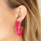 Woodsy Wonder - Pink - Paparazzi Earring Image