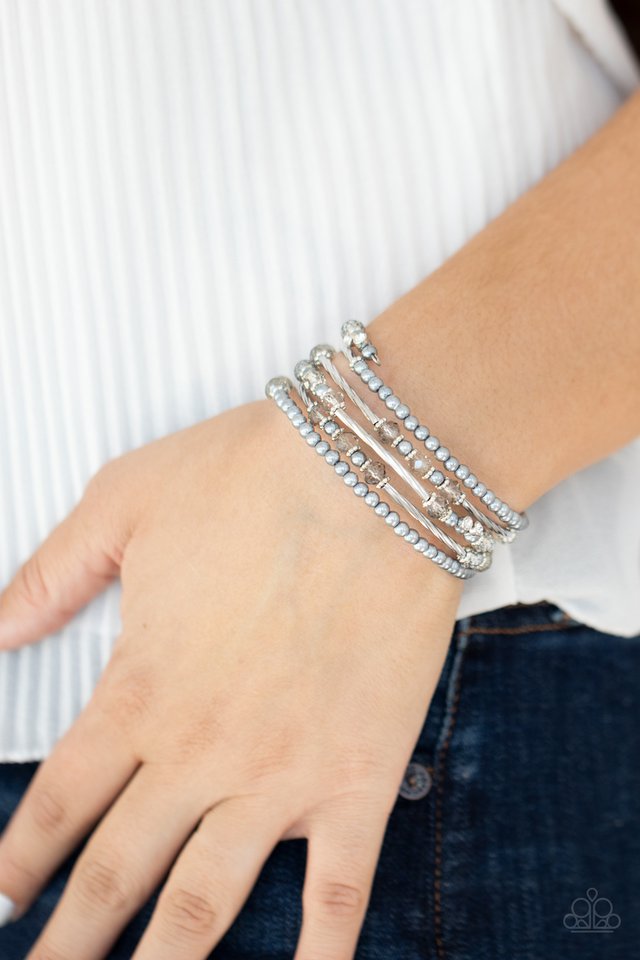 Head-Turning Twinkle - Silver - Paparazzi Bracelet Image