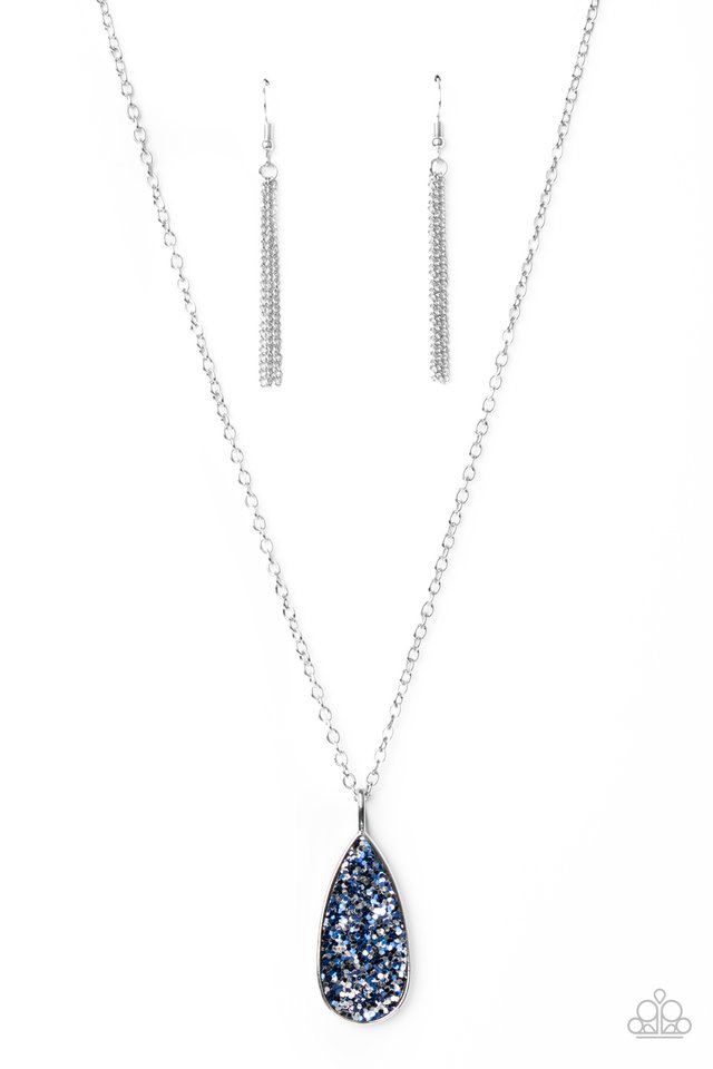 Daily Dose of Sparkle - Blue - Paparazzi Necklace Image