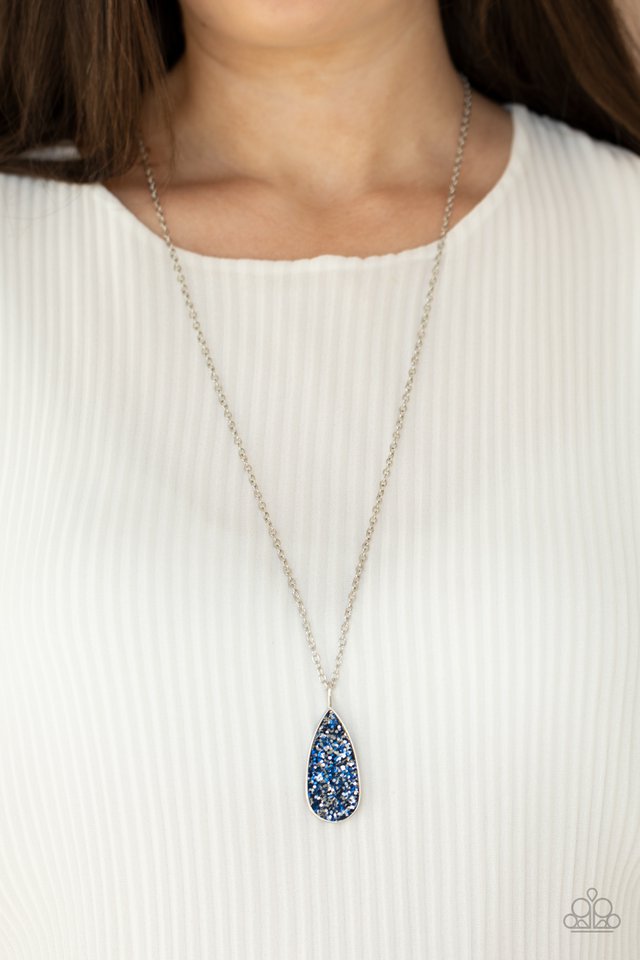 Daily Dose of Sparkle - Blue - Paparazzi Necklace Image