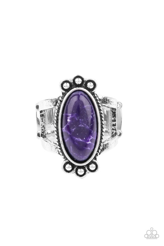 Psychedelic Deserts - Purple - Paparazzi Ring Image