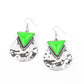 Road Trip Treasure - Green - Paparazzi Earring Image