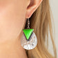 Road Trip Treasure - Green - Paparazzi Earring Image