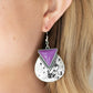 Road Trip Treasure - Purple - Paparazzi Earring Image