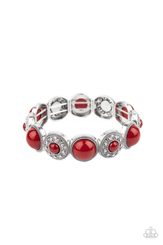 Garden Flair - Red - Paparazzi Bracelet Image