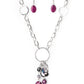 Lay Down Your CHARMS - Purple - Paparazzi Necklace Image