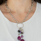 Lay Down Your CHARMS - Purple - Paparazzi Necklace Image