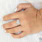 Heart of BLING - White - Paparazzi Ring Image