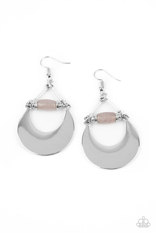 Mystical Moonbeams - Silver - Paparazzi Earring Image