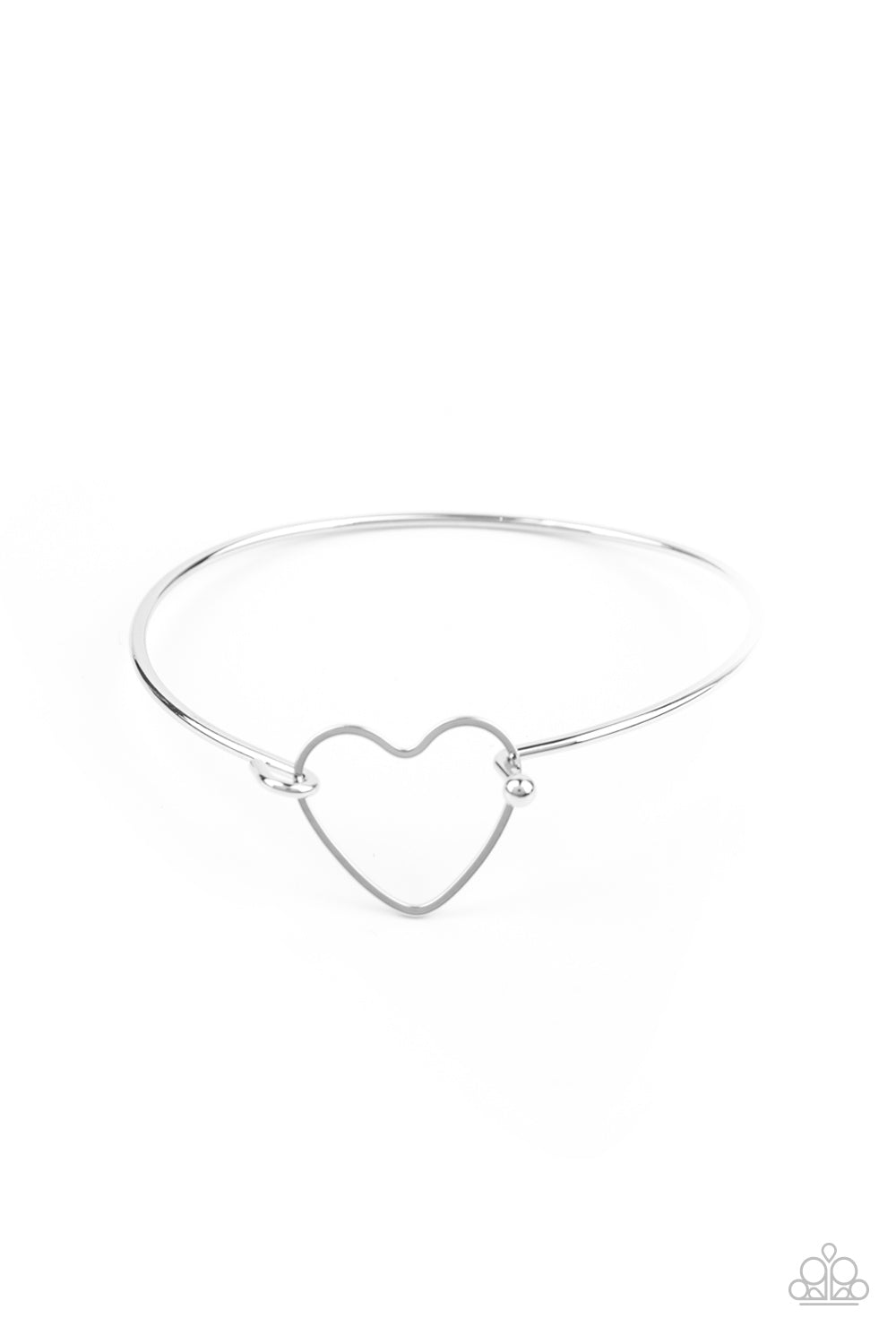 Pulsera Paparazzi ~ Make Yourself HEART - Plata