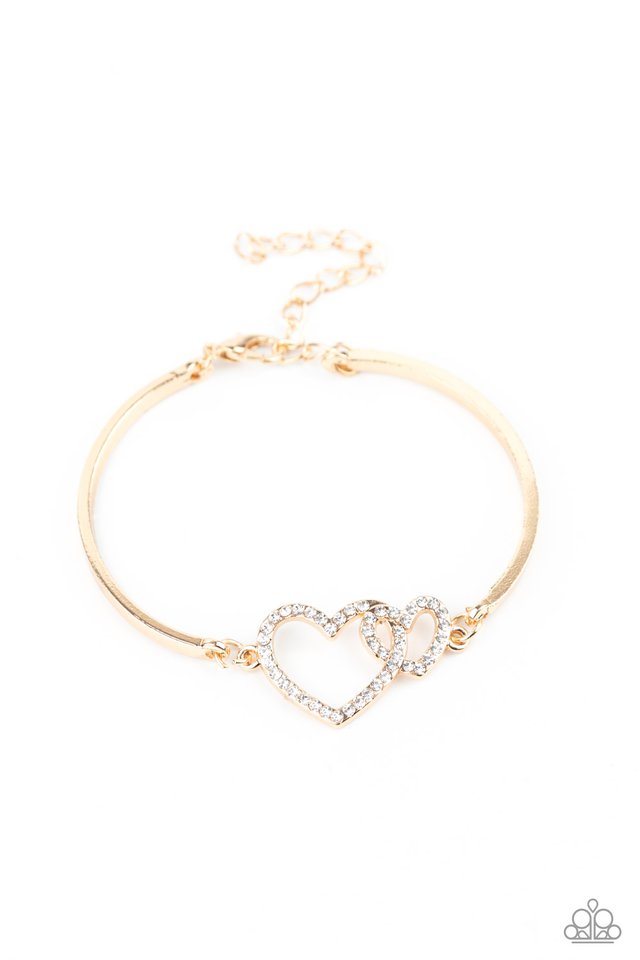 Cupid is Calling - Gold - Paparazzi Bracelet Image