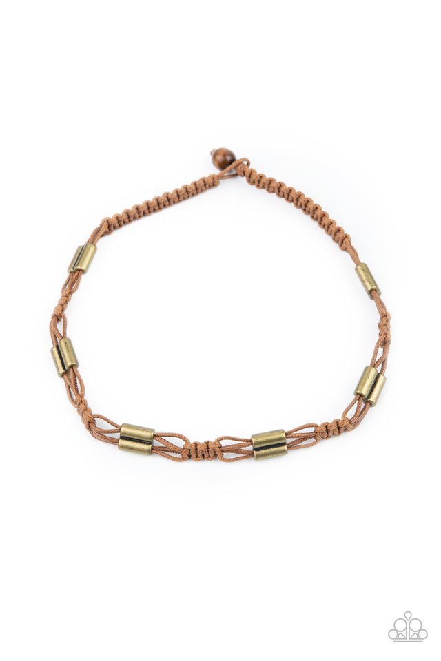 Offshore Drifter - Brown - Paparazzi Necklace Image