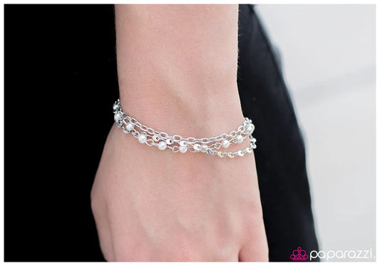 Paparazzi Bracelet ~ Tennesse Waltz - White