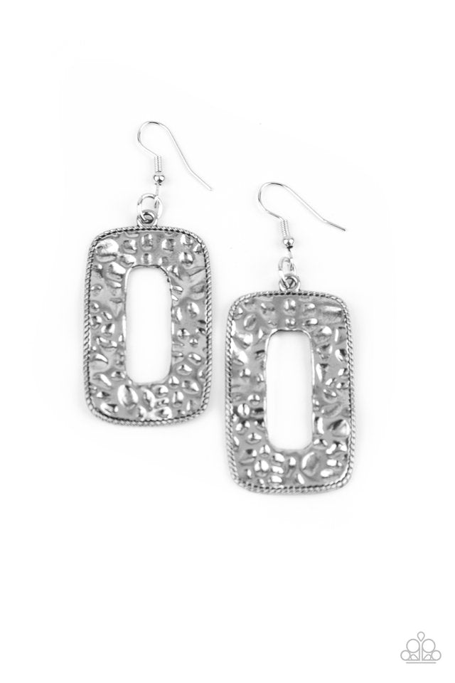 Primal Elements - Silver - Paparazzi Earring Image
