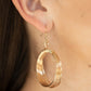 Urban-Spun - Gold - Paparazzi Earring Image