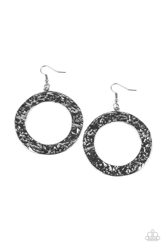 PRIMAL Meridian - Black - Paparazzi Earring Image