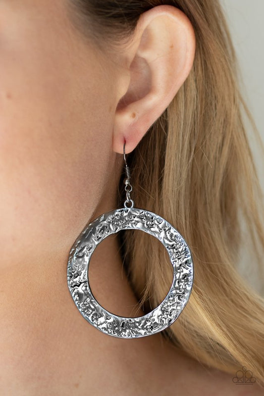 PRIMAL Meridian - Black - Paparazzi Earring Image