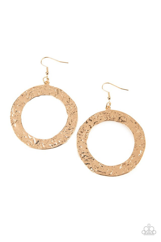 PRIMAL Meridian - Gold - Paparazzi Earring Image